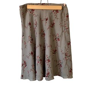 Vintage Floral Skirt Retro 90's Express Size Small